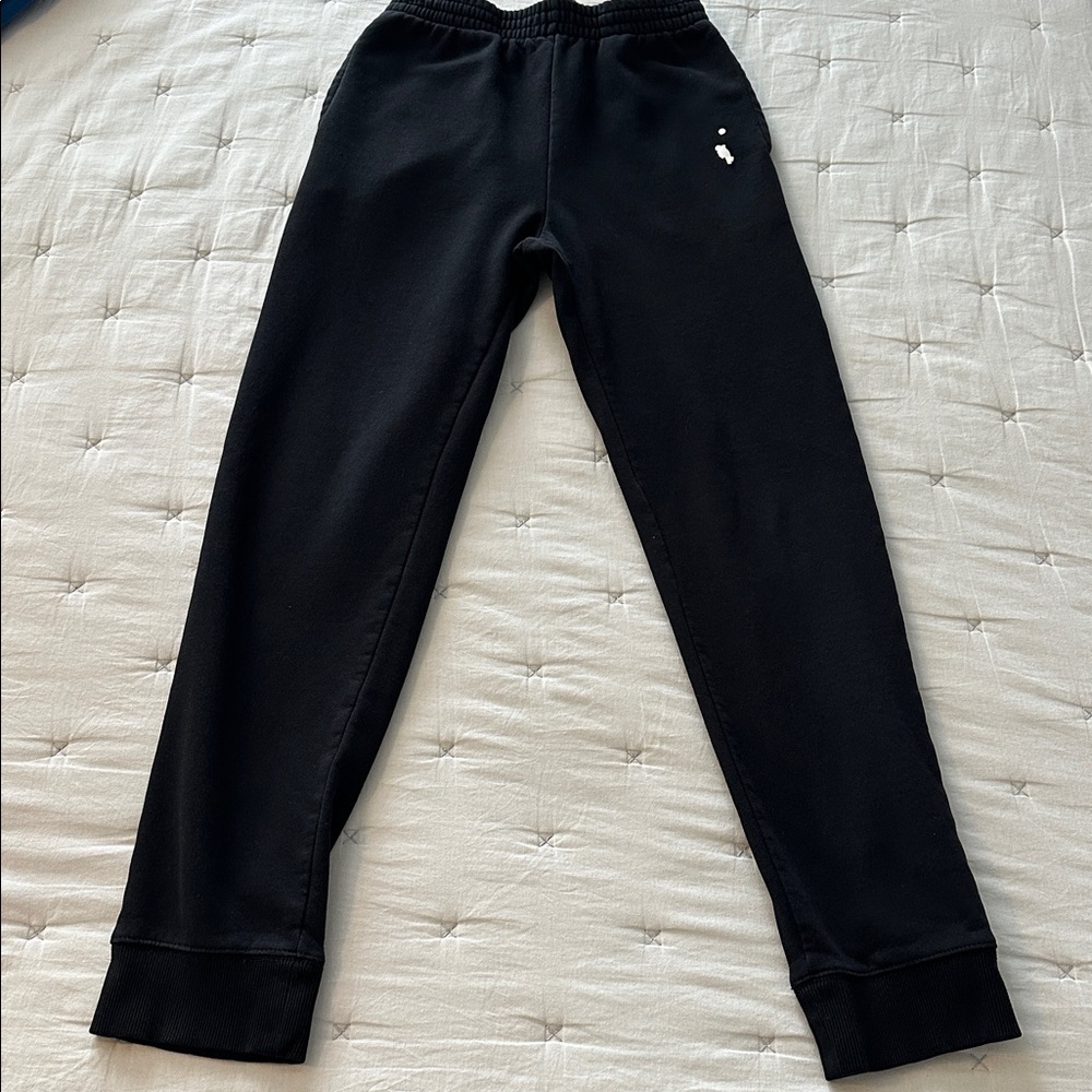 Jordan Kids Black Sweatpants with White Logo - Picture 2 of 8